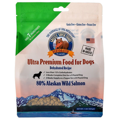 Grizzly Super Foods Dehydrated Alaskan Wild Salmon for Dogs - Natural Pet Foods