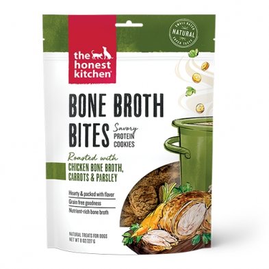Honest Kitchen Bone Broth Bites Chicken Bone Broth Carrot & Parsley 8 oz - Natural Pet Foods