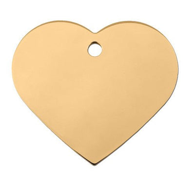 ID Tag - Large Gold Heart - Natural Pet Foods