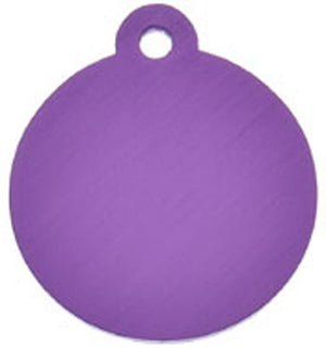 ID Tag - Large Purple Circle - Natural Pet Foods
