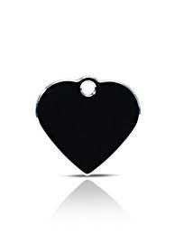 ID Tag - Small Black Heart - Natural Pet Foods
