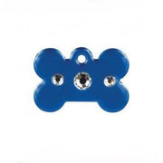 ID Tags - Large Blue Bone with Diamonds - Natural Pet Foods