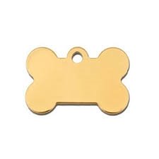 ID Tags - Small Gold Bone - Natural Pet Foods