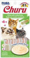 Inaba Cat Churu Purées Chicken with Scallop Recipe 4 Tubes - Natural Pet Foods