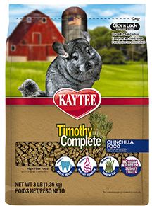Kaytee Timothy Complete Cinchilla Small Animal 3lb - Natural Pet Foods