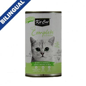 Kit Cat® Complete Cuisine™ Chicken & Whitebait in Broth Wet Cat Food 150gm - Natural Pet Foods