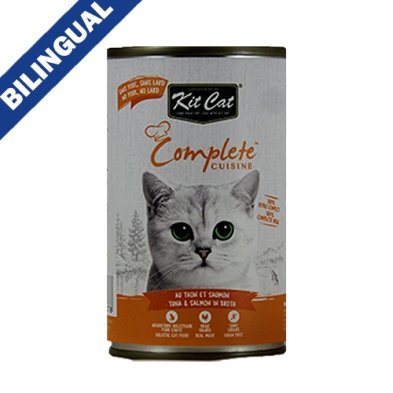 Kit Cat® Complete Cuisine™ Tuna and Salmon in Broth Wet Cat Food 150gm - Natural Pet Foods