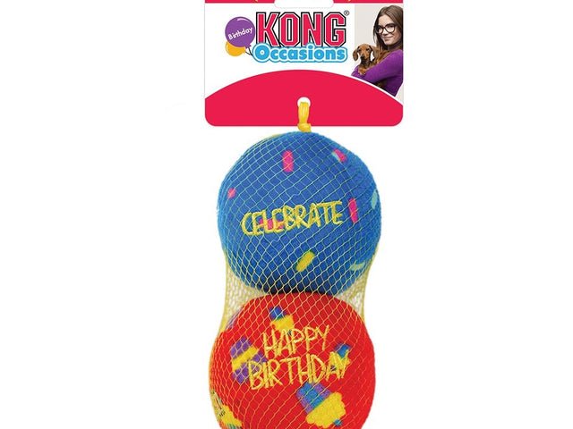 KONG ® Occasions Birthday Balls Dog Toy - Natural Pet Foods