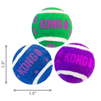 Kong Cat Active Tennis Balls w / Bells Cat Toy
