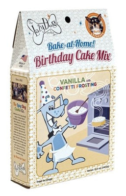 Lazy Dog Bake at Home Birthday Cake Mix Vanilla with Frosting and Confetti Sprinkles - Natural Pet Foods