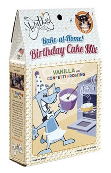 Lazy Dog  Bake at Home Birthday Cake Mix Vanilla with Frosting and Confetti Sprinkles