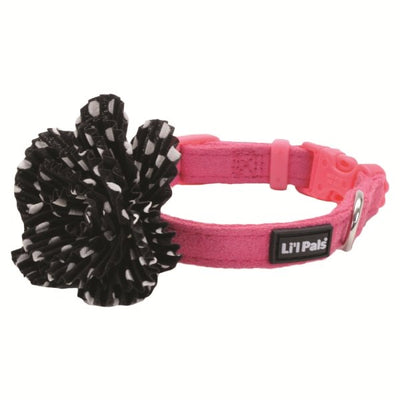 Lil Pals - Pink Collar with Black Flower - Natural Pet Foods