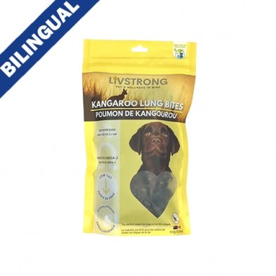 Livstrong Kangaroo Lung Bites 90 g - Natural Pet Foods