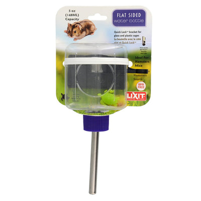 Lixit Quick-Lock Cage Snuggler Bottle - Aquarium Cage - 5 fl oz - Natural Pet Foods