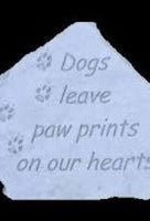 Memorial Stone - Dogs Leave Paw Prints On Our Heart - Natural Pet Foods