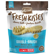 Merrick Fresh Kisses Grain-Free Mint Breath Strips Medium Brush Dental Dog Treats, 6 Ct - Natural Pet Foods