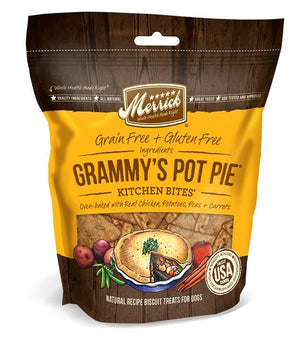 Merrick - Kitchen Bites Dog Treats - Grammy's Pot Pie - Natural Pet Foods