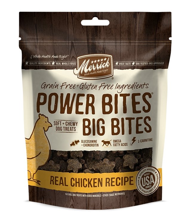 Merrick Power Bites Big Bites Real Chicken Recipe - Natural Pet Foods