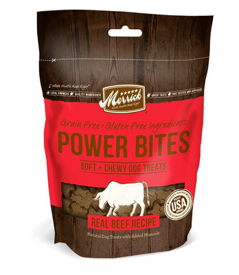 Merrick Power Bites Dog Treats Real Beef Recipe - Natural Pet Foods