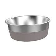 Messy Mutts Heavy Gauge Bowl with Non-slip Base 2.5 Cups, Grey Small - Natural Pet Foods