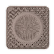 Messy Mutts Silicone Therapeutic Licking Bowl Mat 10x10 - Grey - Natural Pet Foods