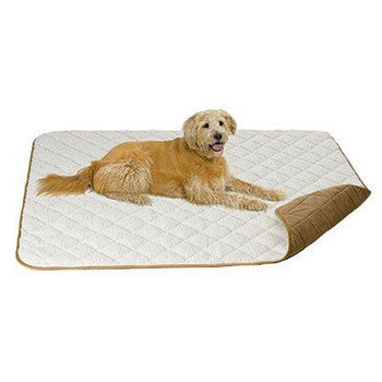 Mid-West Homes Quiet Time Tan Sued Throw Dog 18inx12in
