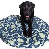 Molly Mutt - Dog Bed Duvet - Round 36" - Blue and Green Pattern - Natural Pet Foods