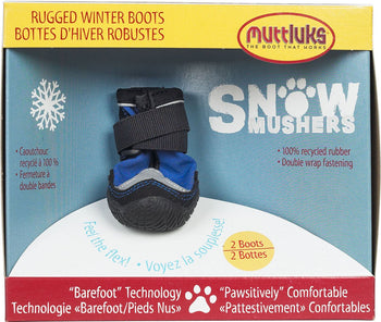 Muttluks Snow Musher Dog Boots - Blue