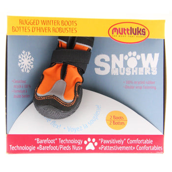 Muttluks Snow Musher Dog Boots - Orange