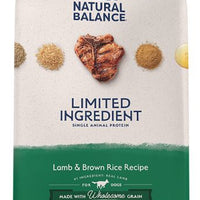 Natural Balance Dry Dog Food - Lamb & Brown Rice - Natural Pet Foods