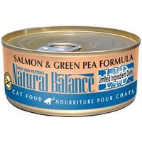 Natural Balance LID salmon and green pea cat cans 5.5 oz - Natural Pet Foods