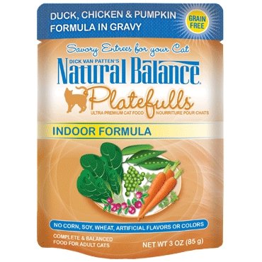 Natural Balance Platefulls Duck, Chicken & Pumpkin Cat Pouch - Natural Pet Foods