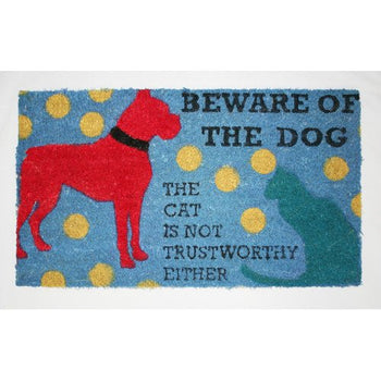 Natural Fiber Door Mat - Dog/Cat