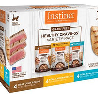 Nature's Variety Instinct Healthy Cravings Pouches Variety Pack Cat 1X12X3OZ - Natural Pet Foods