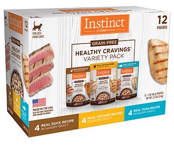 Nature's Variety Instinct Healthy Cravings Pouches Variety Pack Cat 1X12X3OZ - Natural Pet Foods