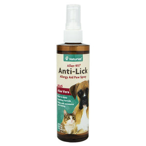 NaturVet - Aller-911 Anti-Lick Allergy Aid Paw Spray - Natural Pet Foods