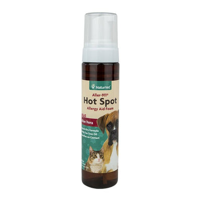 NaturVet Aller-911 Hot Spot Allergy Aid Foam - 8oz - Natural Pet Foods