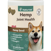 NaturVet - Hemp Joint Health 60 Soft Chews For Dogs - Natural Pet Foods