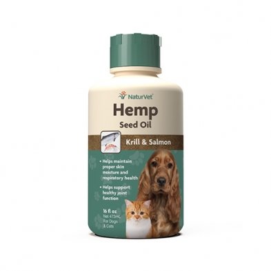 Naturvet Hemp Seed Oil Krill Salmon Oil Skin & Coat - Natural Pet Foods