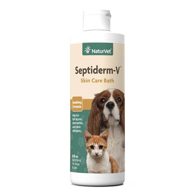Naturvet Septiderm - V Skin Care Bath 8 oz - Natural Pet Foods