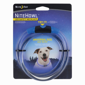 Nite Ize Nite Howl LED Safety Necklace Blue - Natural Pet Foods
