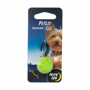 Nite Ize® Petlit® Collar Light Lime Paw - Natural Pet Foods