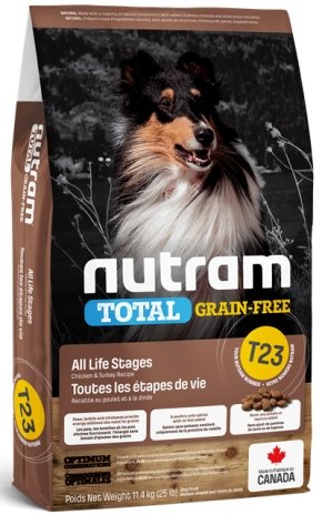 Nutram Total Grain Free Chicken and Turkey Dry Dog Food T23