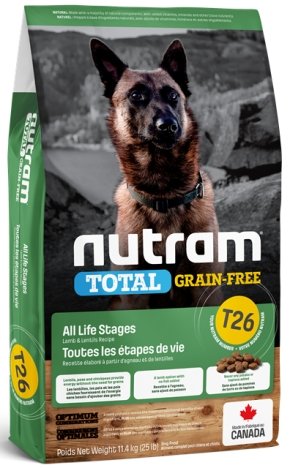 Nutram Total Grain Free Lamb and Lentils T26 Dry Dog Food