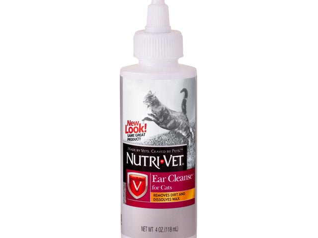 Nutri-Vet® Ear Cleanse Liquid For Cats 4 oz - Natural Pet Foods