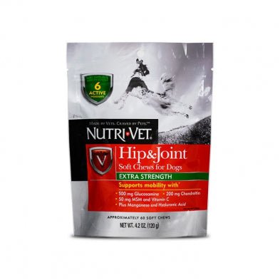 Nutri-Vet® Hip & Joint Extra Strength Soft Chew 4.2 oz for Dogs - Natural Pet Foods