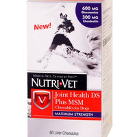 Nutri-Vet® Joint Health DS Plus MSM Chewables for Dogs 60 Liver Chewables - Natural Pet Foods