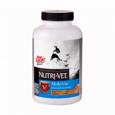 Nutri-Vet® Multi-Vite Chewable Tablets (120 ct) for Dogs - Natural Pet Foods