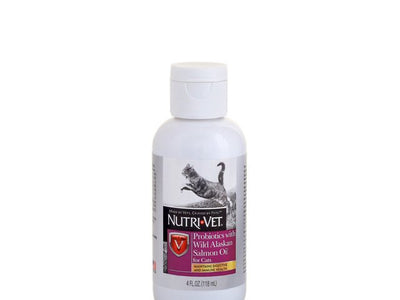 Nutri-Vet® Probiotics with Salmon Oil For Cats 4 oz - Natural Pet Foods
