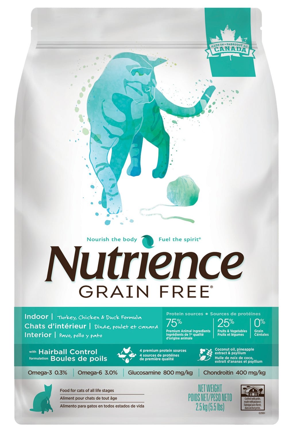 Nutrience Grain Free Indoor Cat Food – Turkey, Chicken & Duck - Natural Pet Foods